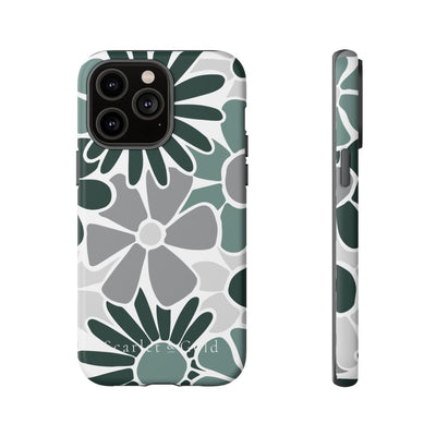 The Green & Grey Floral | Phone Case