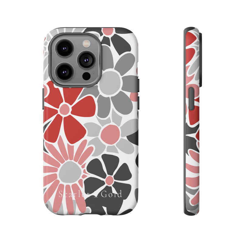 The Red & Black Floral | Phone Case