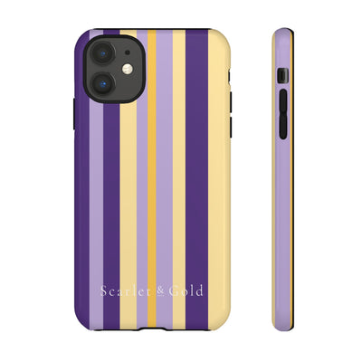 The Yellow & Purple Stripes | Phone Case