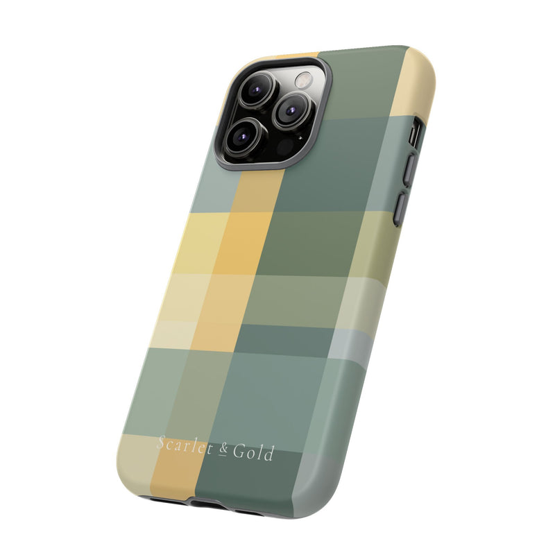 The Green & Gold Plaid | Phone Case