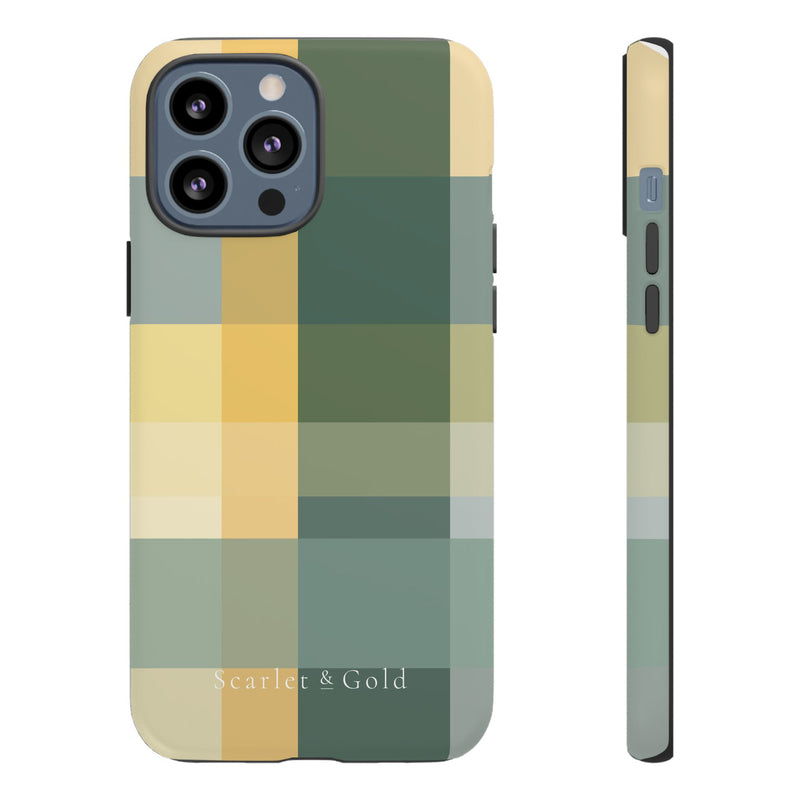 The Green & Gold Plaid | Phone Case