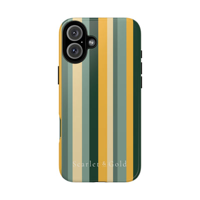 The Green & Gold Stripes | Phone Case