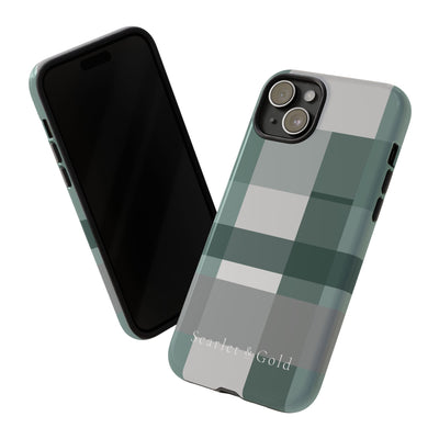 The Green & Grey Plaid | Phone Case