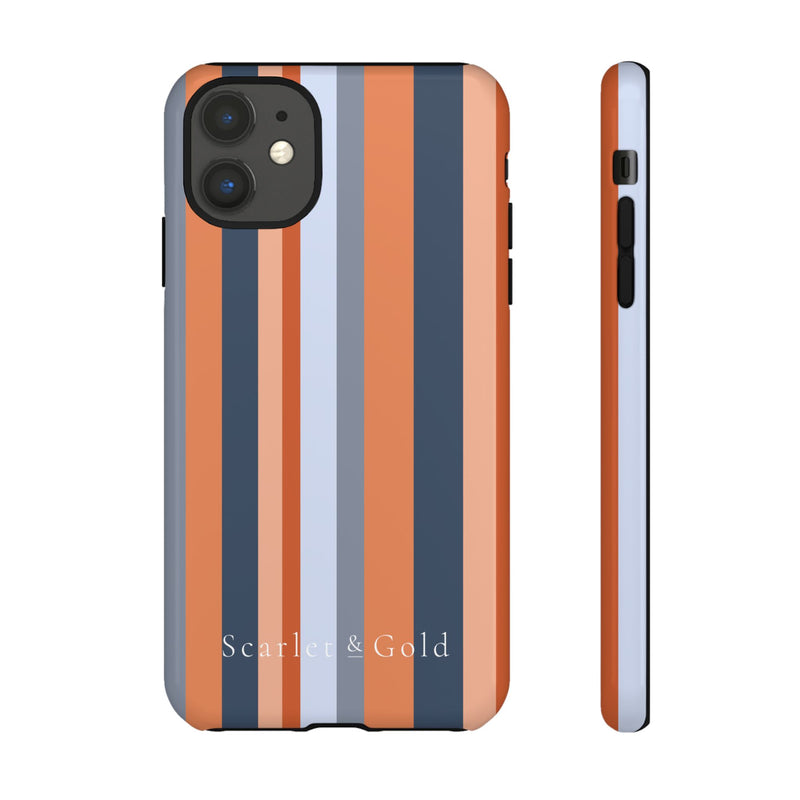 The Orange & Blue Stripes | Phone Case