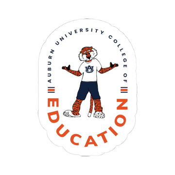 The College of Education Aubie | Sticker