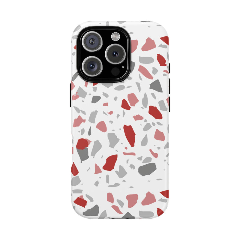 The Red & Black Terrazzo | Phone Case