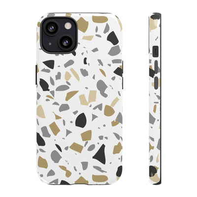 The Black & Gold Terrazzo | Phone Case