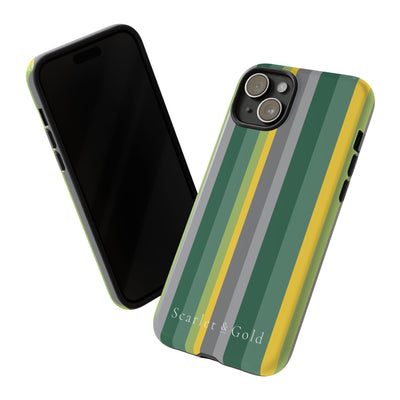 The Green & Yellow Stripes | Phone Case