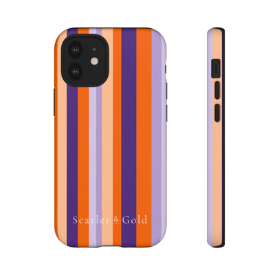 The Orange & Purple Stripes | Phone Case