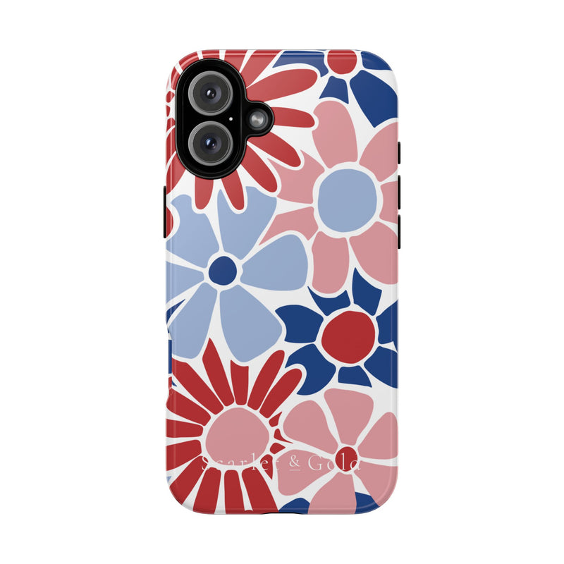 The Red & Royal Floral | Phone Case