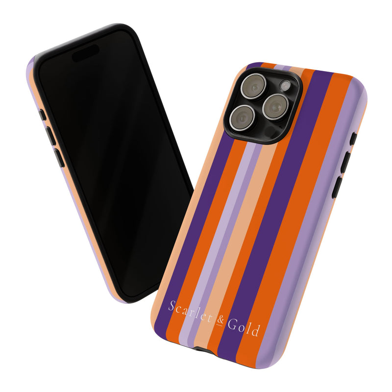 The Orange & Purple Stripes | Phone Case