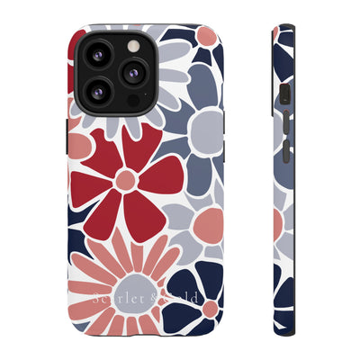 The Red & Blue Floral | Phone Case