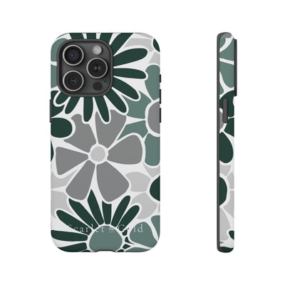 The Green & Grey Floral | Phone Case