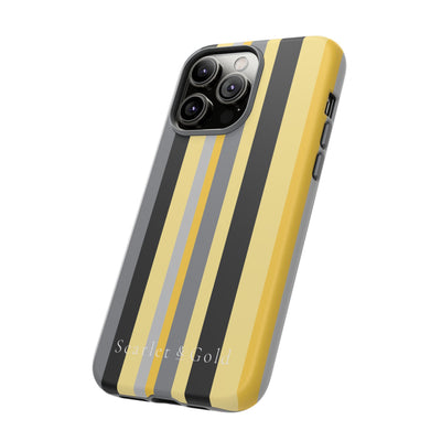 The Yellow & Black Stripes | Phone Case