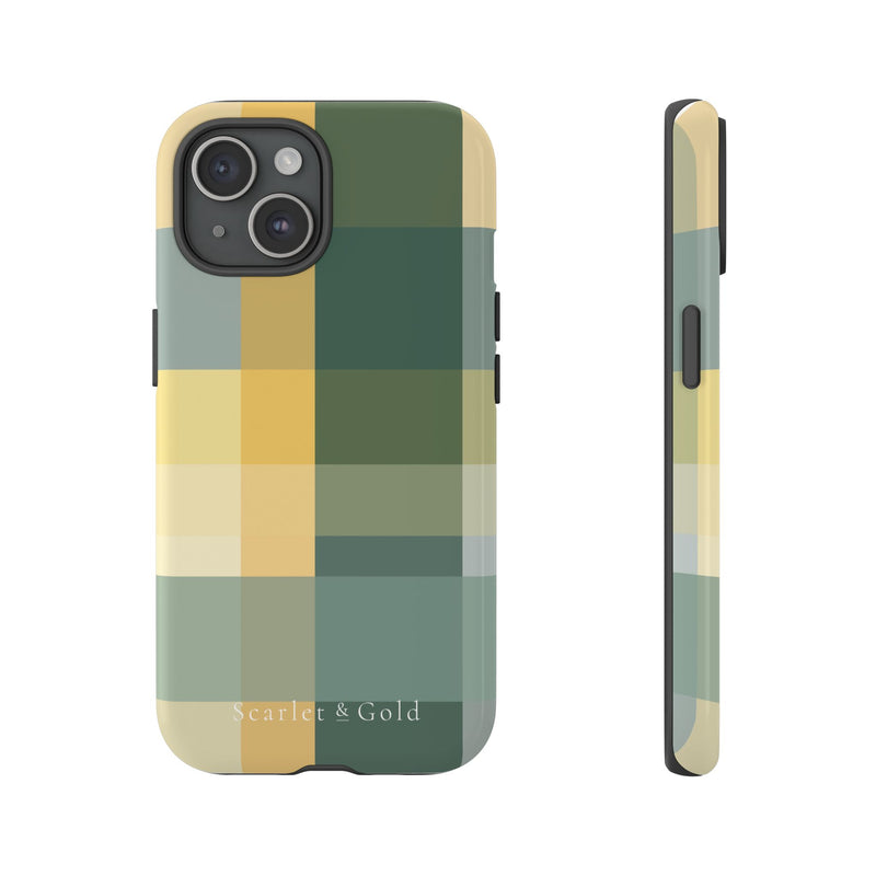 The Green & Gold Plaid | Phone Case