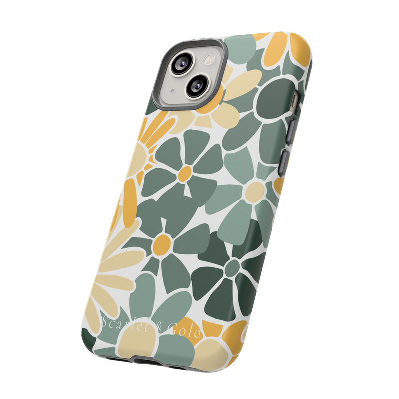 The Green & Gold Floral | Phone Case