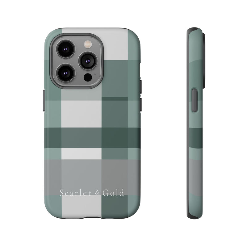 The Green & Grey Plaid | Phone Case