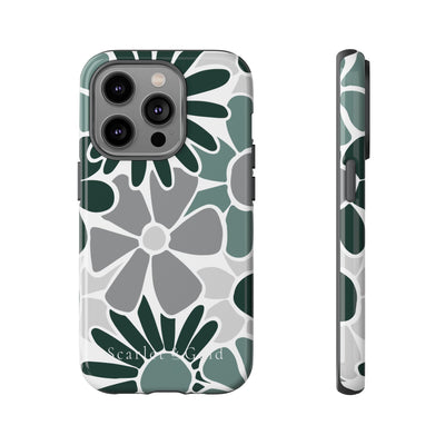 The Green & Grey Floral | Phone Case