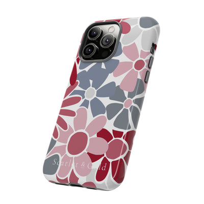 The Crimson & White Floral | Phone Case