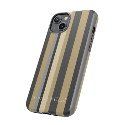 The Black & Gold Stripes | Phone Case