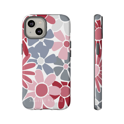 The Crimson & White Floral | Phone Case