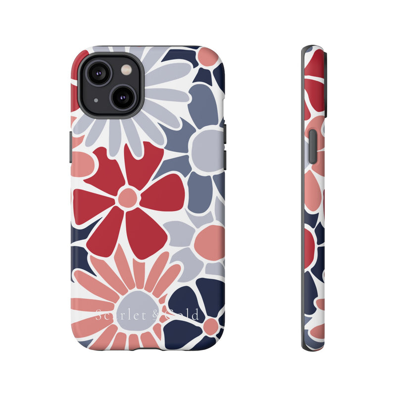 The Red & Blue Floral | Phone Case