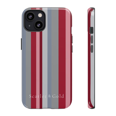 The Crimson & White Stripes | Phone Case