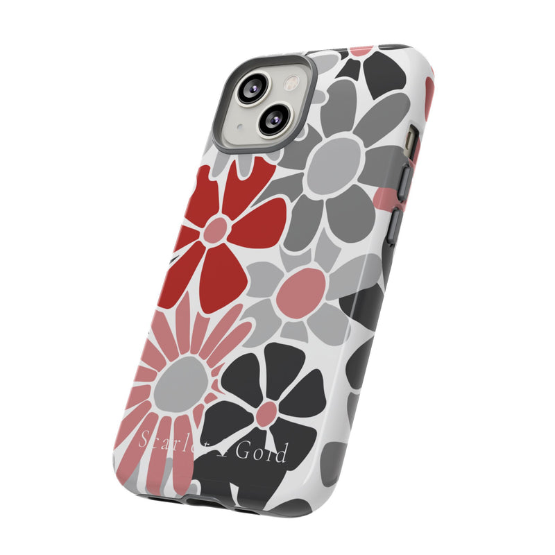 The Red & Black Floral | Phone Case