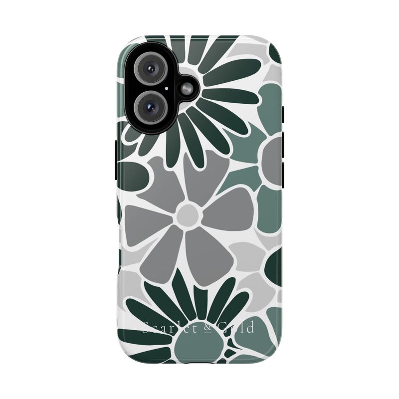 The Green & Grey Floral | Phone Case