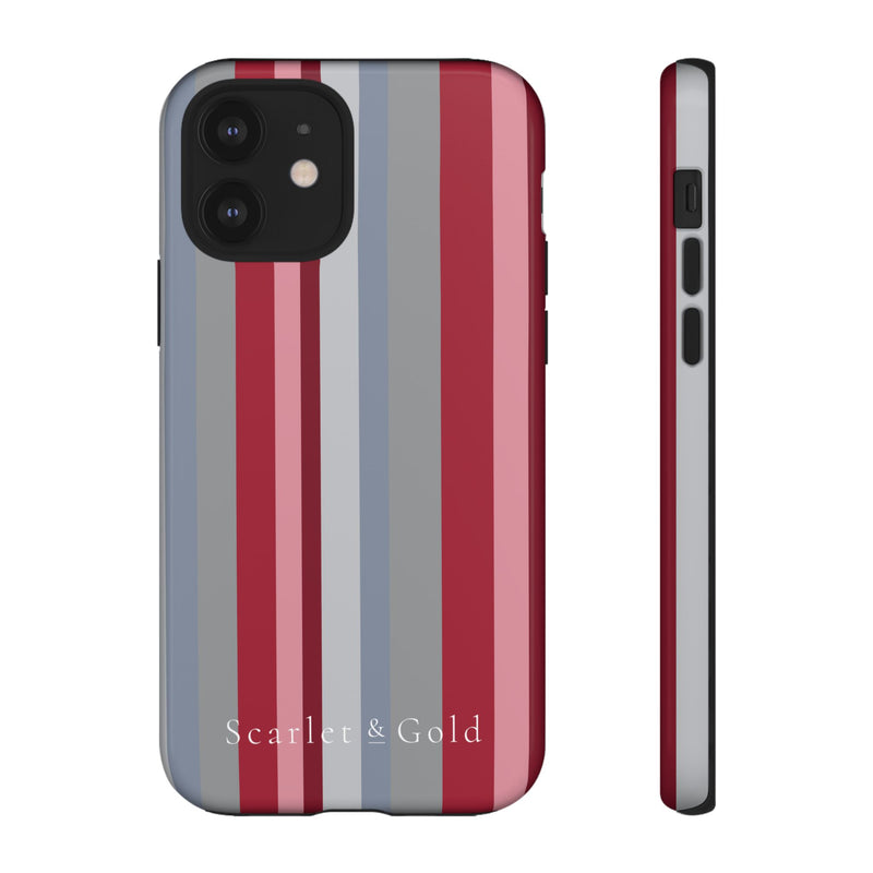 The Crimson & White Stripes | Phone Case