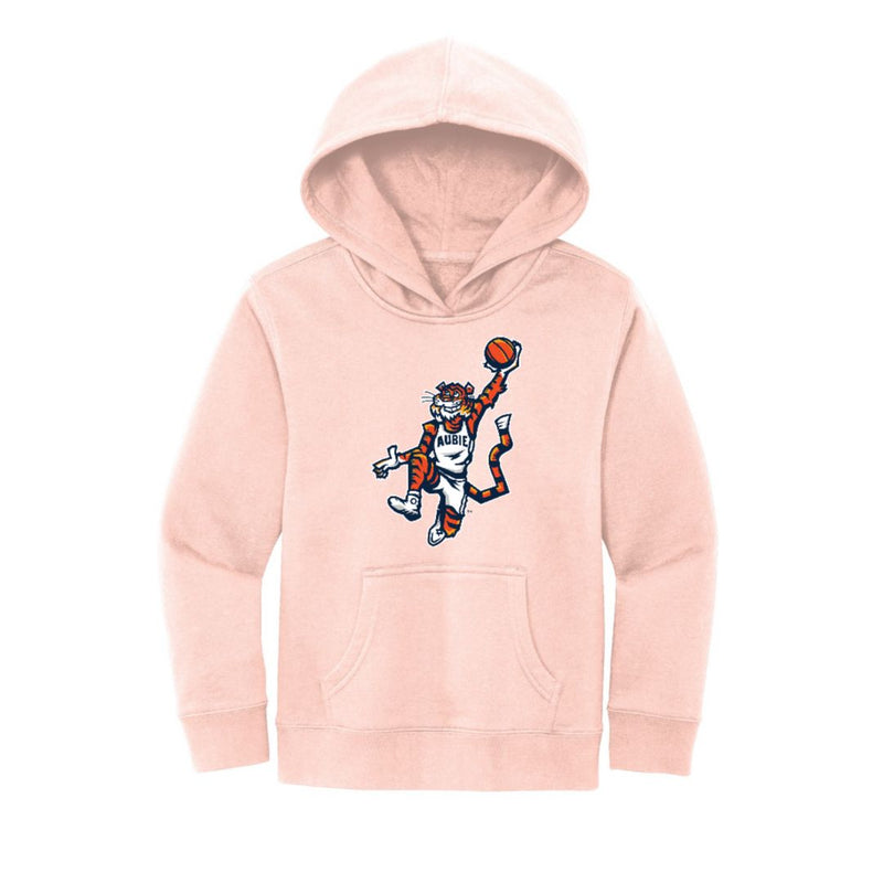 The Original Aubie Basketball | Youth Rosewater Pink Fleece Hoodie