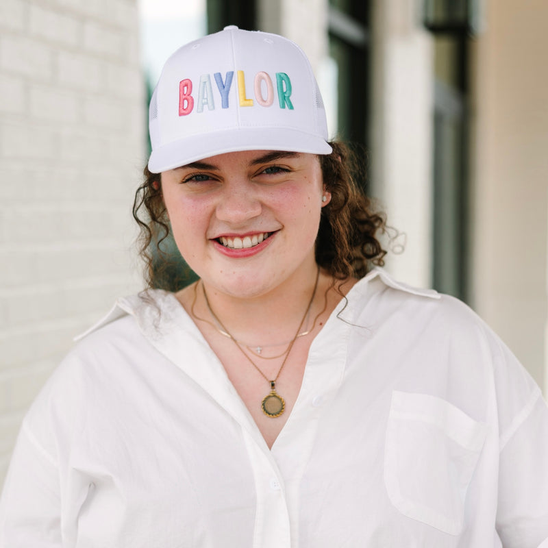 The Baylor Multicolor | White Trucker Hat