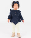 The Footless Ruffle Tights - Ivory
