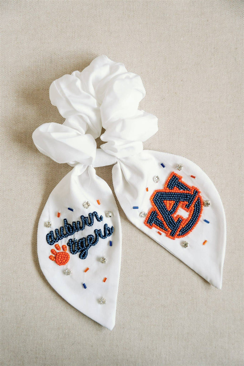 The Auburn University Beaded Scrunchie