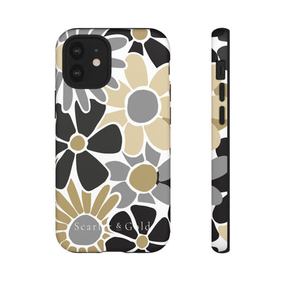 The Black & Gold Floral | Phone Case