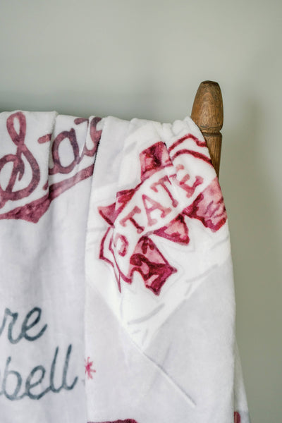 The Mississippi State Flannel Fleece Blanket