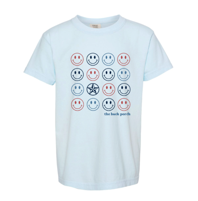 The Back Porch Smilies | Chambray Tee