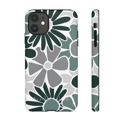 The Green & Grey Floral | Phone Case