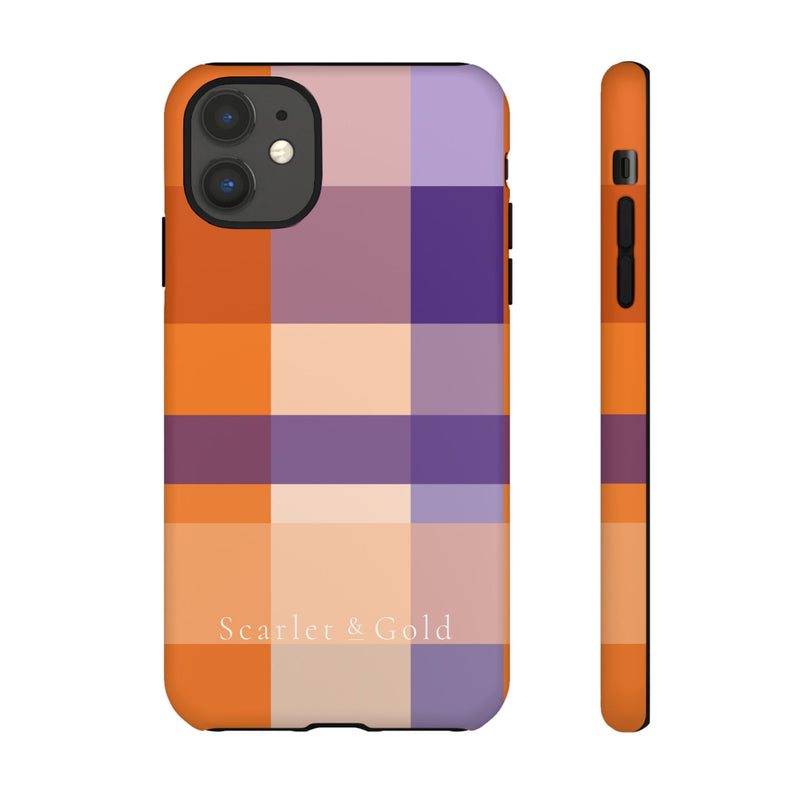 The Orange & Purple Plaid | Phone Case