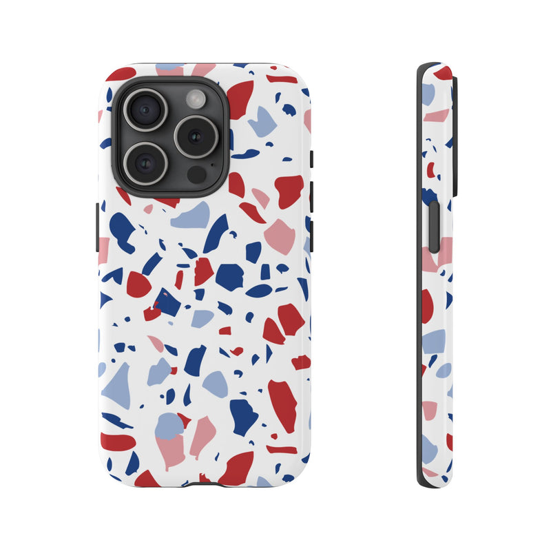 The Red & Royal Terrazzo | Phone Case