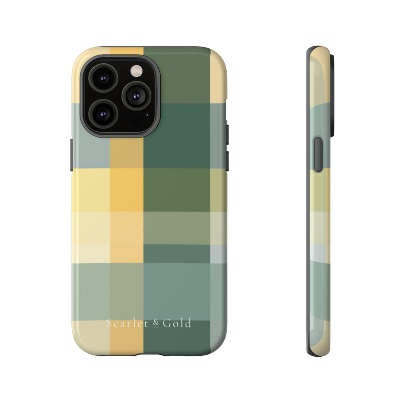 The Green & Gold Plaid | Phone Case