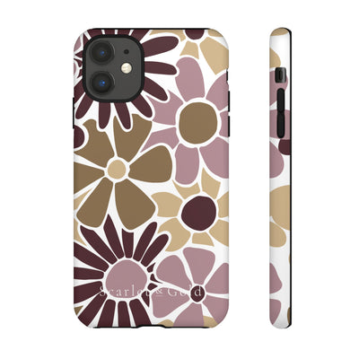 The Maroon & Gold Floral | Phone Case