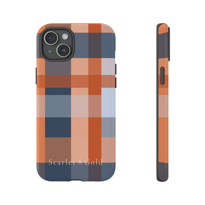 The Orange & Blue Plaid | Phone Case