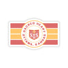 The SACRED HEART STRIPES |  Sticker