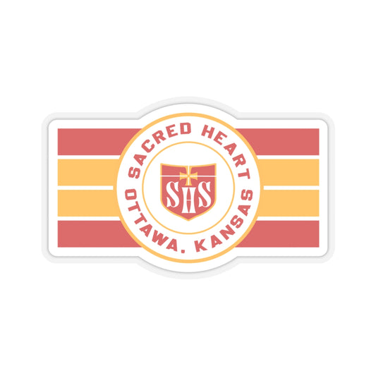 The SACRED HEART STRIPES |  Sticker