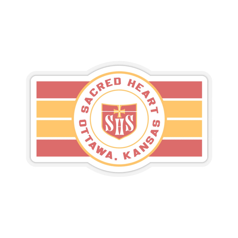 The SACRED HEART STRIPES |  Sticker