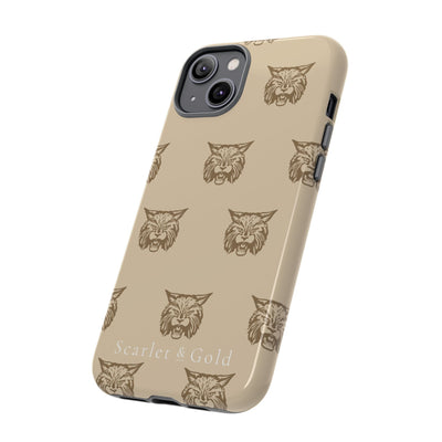 The Gold Bobcats Head Repeat | Phone Case