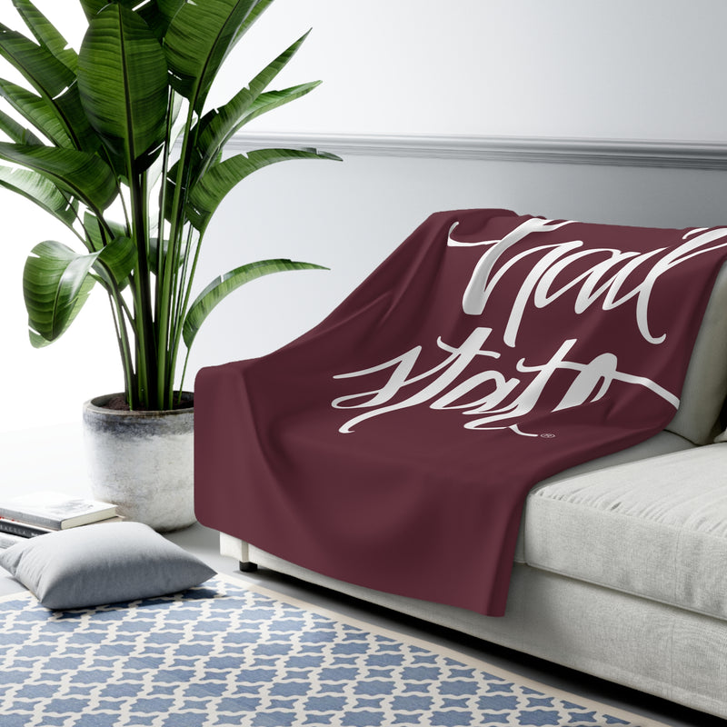 The Hail State Script | Sherpa Fleece Blanket