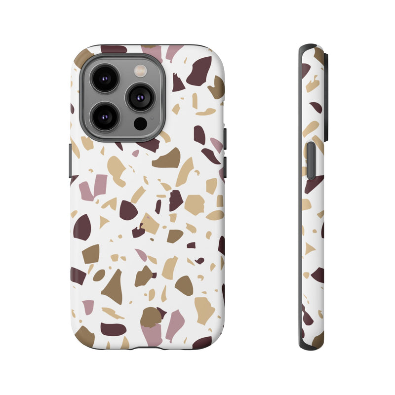 The Maroon & Gold Terrazzo | Phone Case