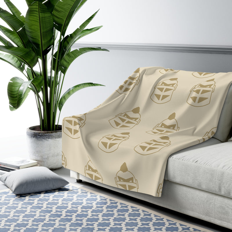 The Knightro Head Repeat | Sherpa Fleece Blanket